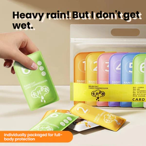 Poncho áo mưa dùng một lần, dày, chống nước, phù hợp cho trẻ em và người lớn khi du lịch hoặc leo núi)