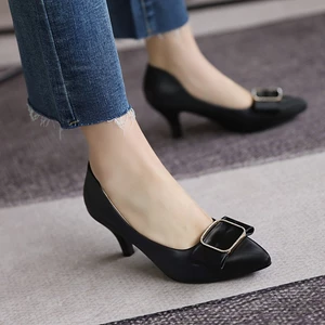 VNMZG34-39 Kích Thước Lớn Gợi Cảm Hoàng Gia Chị Nông Miệng Nơ Mũi Nhọn Ngón Chân Tiệc Người Nổi Tiếng Phù Dâu Giày Cưới Mèo Gót