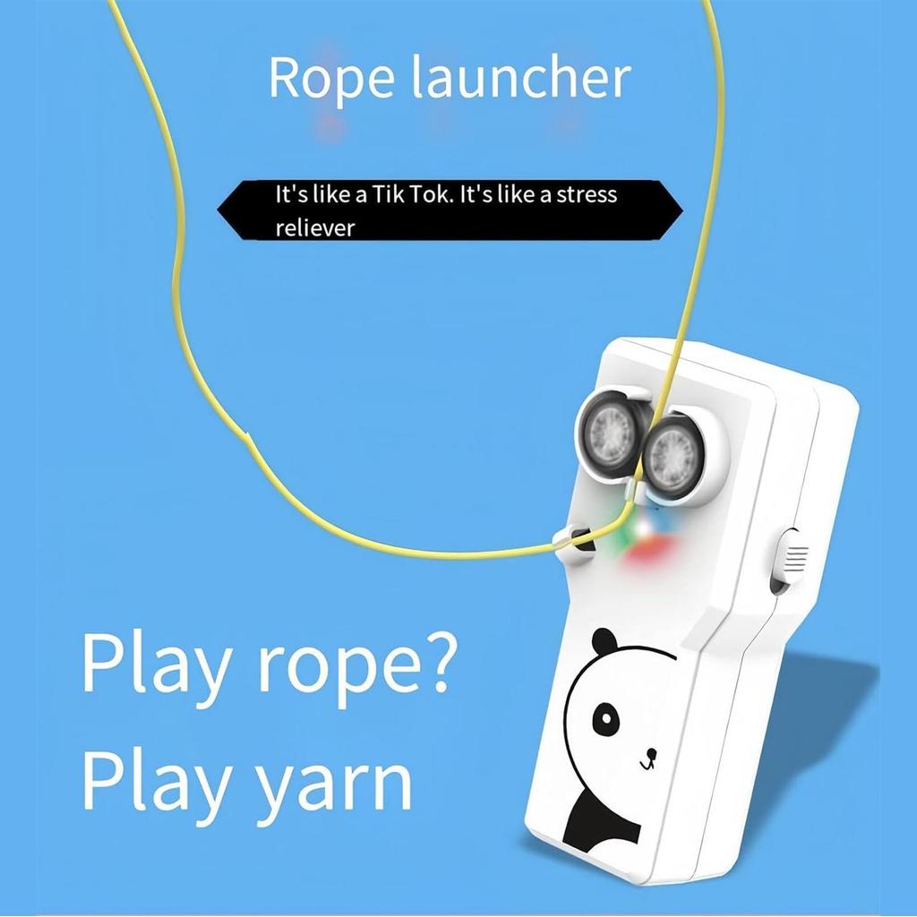 Handheld String Shooter Electric Rope Thruster Loop Shooter Toy Fidget Toy Loop Shooter Toy for Kids Gift koapavn