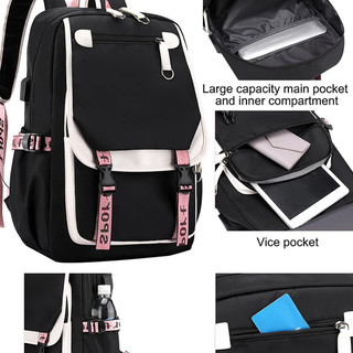 Ba lô trẻ em lạc lối cho học sinh Công suất lớn In nhẹ SKZ IT TAPE DO IT School Bag