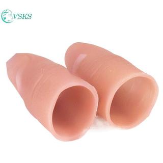 Chenlongshang Chân giả Ngón tay giả Mô phỏng Cotsses Prostheses Găng tay silicon biến mất để chơi Đạo cụ xảo quyệt Prank EN