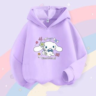 Cinnamoroll Style Girls Áo Hoodie Top dáng rộng vừa vặn Thiết kế hoạt hình Trang phục hàng ngày nhẹ