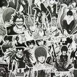 MXCHNARVYUI (Cửa hàng nhỏ) Miếng dán nhân vật anime Death Note Bộ 60 miếng Chống nước Dễ thương Dành cho trẻ em Miếng dán DIY Phù hợp cho guitar, bình nước, xe đạp, mũ bảo hiểm, laptop, vali, sổ tay, đồ dùng văn phòng, xe máy[Direct from Japan] — ảnh 4