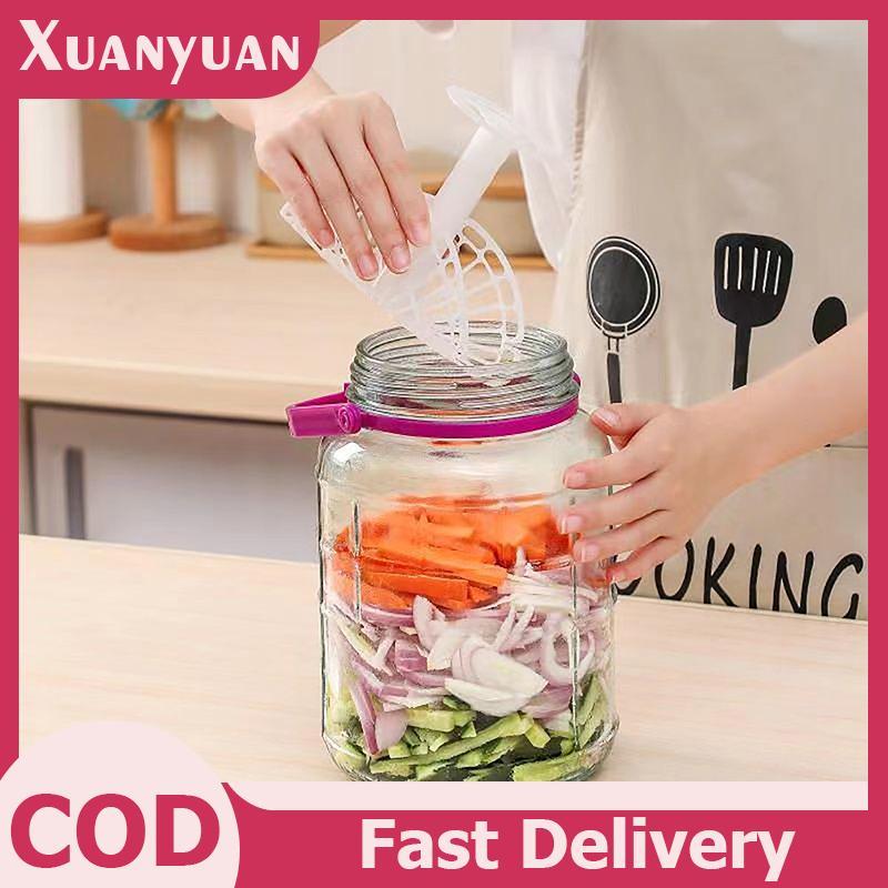 XUAN 1 Bình Cà Vạt Bấm Nhựa Để Nén Trong Kimchi Jar Pickle Jar Dụng Cụ Làm Nhà Kimchi Tiện Ích Nhà Bếp VN