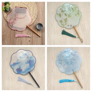 Lụa Bán Trong Suốt In Hình Cổ Phong Cách Nhóm Quạt Phong Cách Trung Hoa Cổ Điển Quạt Nữ Hanfu Phong Cách Trung Hoa Nhóm Quạt Khiêu Vũ 2026.1.1
