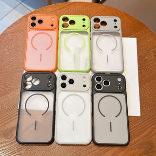 Huỳnh quang màu xanh mờ từ tính thích hợp cho vỏ điện thoại Apple 17promax, iPhone 15pro mới 14 vỏ bảo vệ 12 thời trang và đơn giản, 16ProMax bao gồm tất cả chống rơi