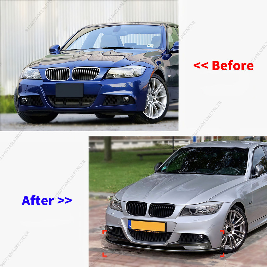 Trước Chin Ốp Lưng Môi Cho Xe BMW E90 E91 3 Series LCI 2009 2010 2011 2012 M Thể Thao Bộ Chia Điều Chỉnh Phụ Kiện Air Dam