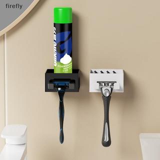 [Firefly] Móc treo dao cạo nam Giá đỡ máy cạo râu Lưu trữ Phụ kiện phòng tắm Nhựa đục lỗ miễn phí Móc treo bàn chải cốc [VN]