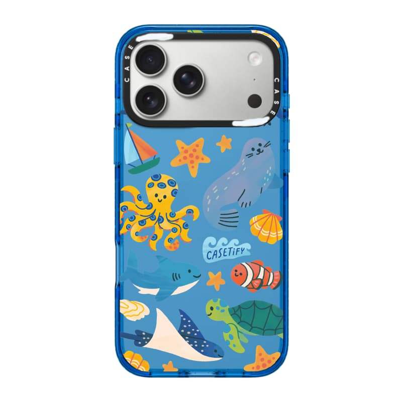CASECASE X SeaWorld Ốp Lưng Bầu Trời Màu Xanh Trong Suốt Cứng Hút Từ Tính Tác Động Dành Cho Apple IPhone 12 13 14 15 16 17 Pro Max Air Plus Có Hộp