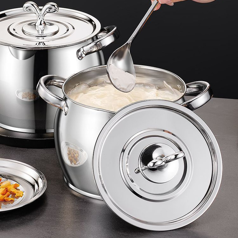 Âu/Hũ Inox 304 Không Gỉ Có Nắp Và Tay Cầm, Dung Tích Lớn 1.5L/2.5L Lít, Đựng Và Tích Trữ Dầu Mỡ Thức Ăn Trong Bếp