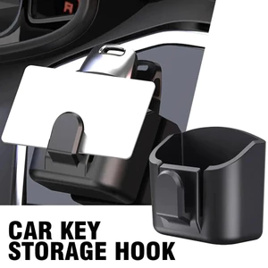 Móc Khóa Ô Tô Kẹp Nội Thất Ô Tô Hộp Bảo Quản Bảng Điều Khiển Tổ Chức Dính Gắn Nâng Cấp Phong Cách Cho Thẻ Chìa Khóa Đa Năng Phù Hợp Với