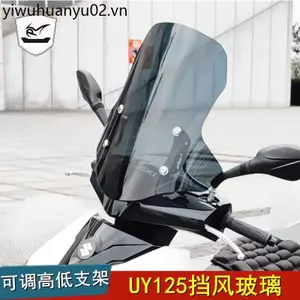 Xe Ánh Sáng GS uy125 Kính Chắn Gió Trước Kính Chắn Gió Xe Điện Bảo Vệ Ngực Xe Máy Honda Tấm Chắn Gió Sửa Đổi