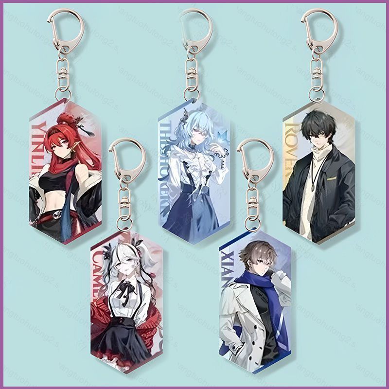 HT2 Sóng Gió Dính Móc Khóa Acrylic The Shorekeeper Mặt Dây Chuyền Yinlin Túi Phụ Kiện Anime Ngoại Vi TH2