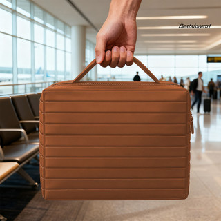 Cửa hàng tốt nhất| Túi đựng đồ trang điểm có đệm Túi trang điểm du lịch gấp gọn chống thấm nước có móc treo Ngăn đựng mỹ phẩm bền bỉ để trang điểm dễ vỡ – Hoàn hảo cho Vacatio