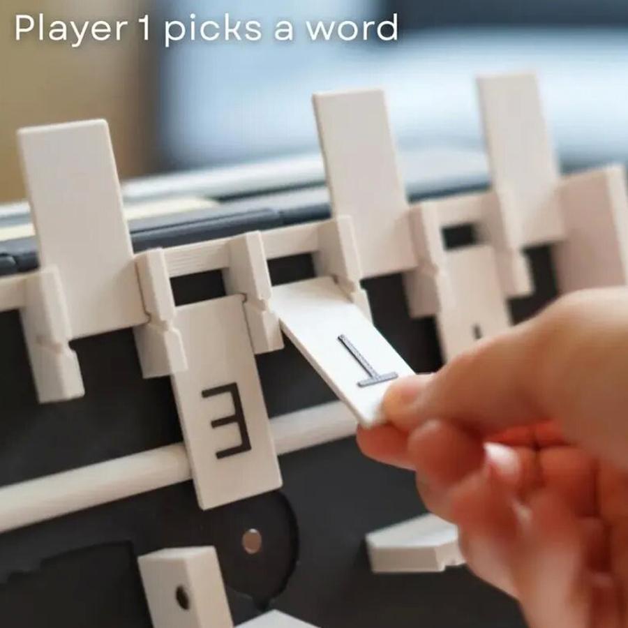 Trò chơi sách Hangman 3D In PlayBook 'd Board Game Word Guessing Game | Trò chơi gia đình gấp đôi saixit2vn