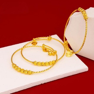 Vòng tay nữ thép titan mạ vàng điều chỉnh linh hoạt, chống rỉ sét, phù hợp làm quà tặng cho cô nàng mỗi ngày.