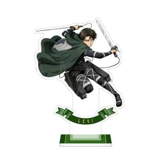 Mô hình Standee Attack on Titan Erwin Hange LEvi Eren Army Mikasa Jean Sasha 15 Phụ kiện trang trí để bàn góc học tập