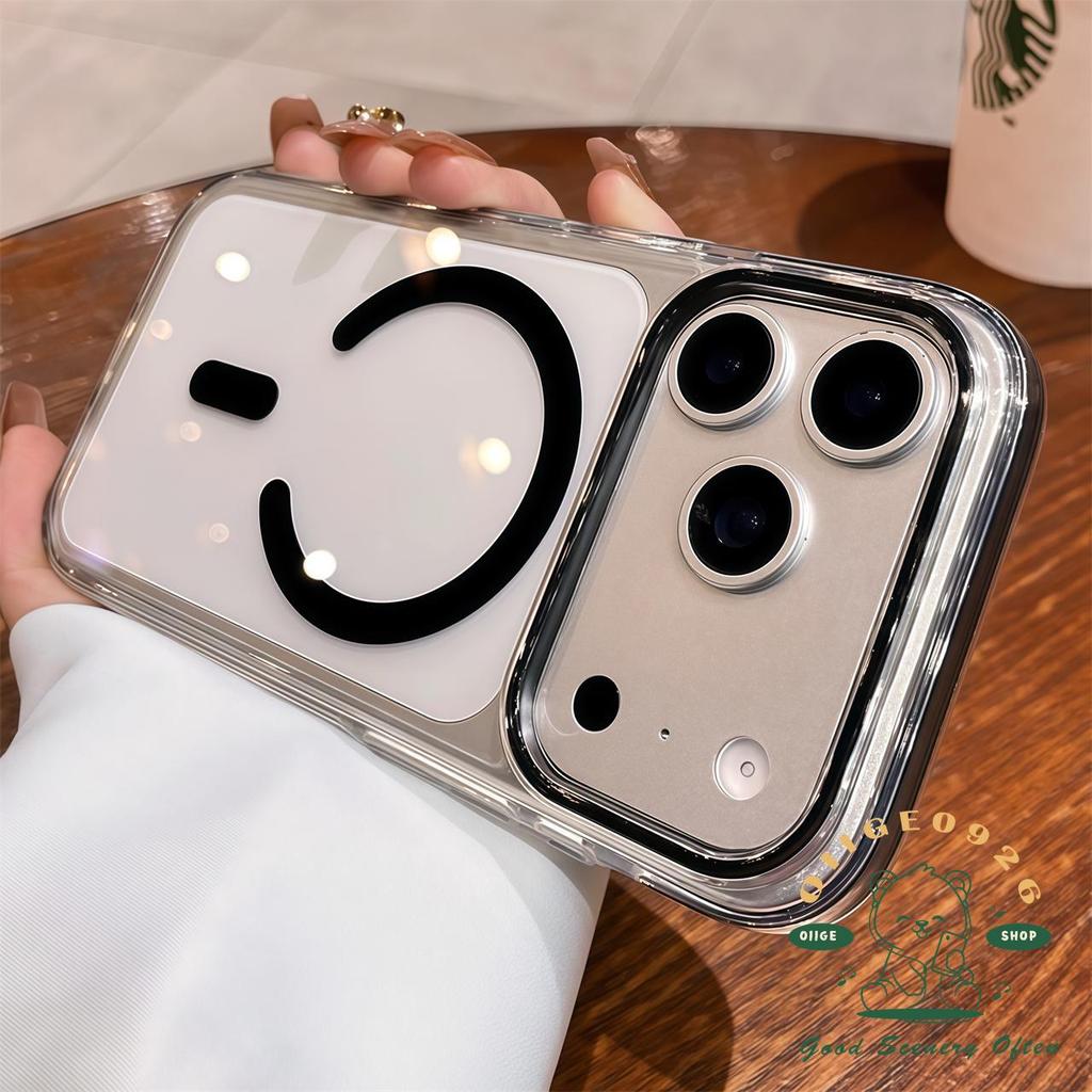 【 Ốp lưng iPhone17 】 Vỏ điện thoại túi khí pha lê đá cam từ tính iphone17 Pro Max 16 15 14 13 12 cho vỏ iPhone Vỏ mềm silicon TPU chống sốc