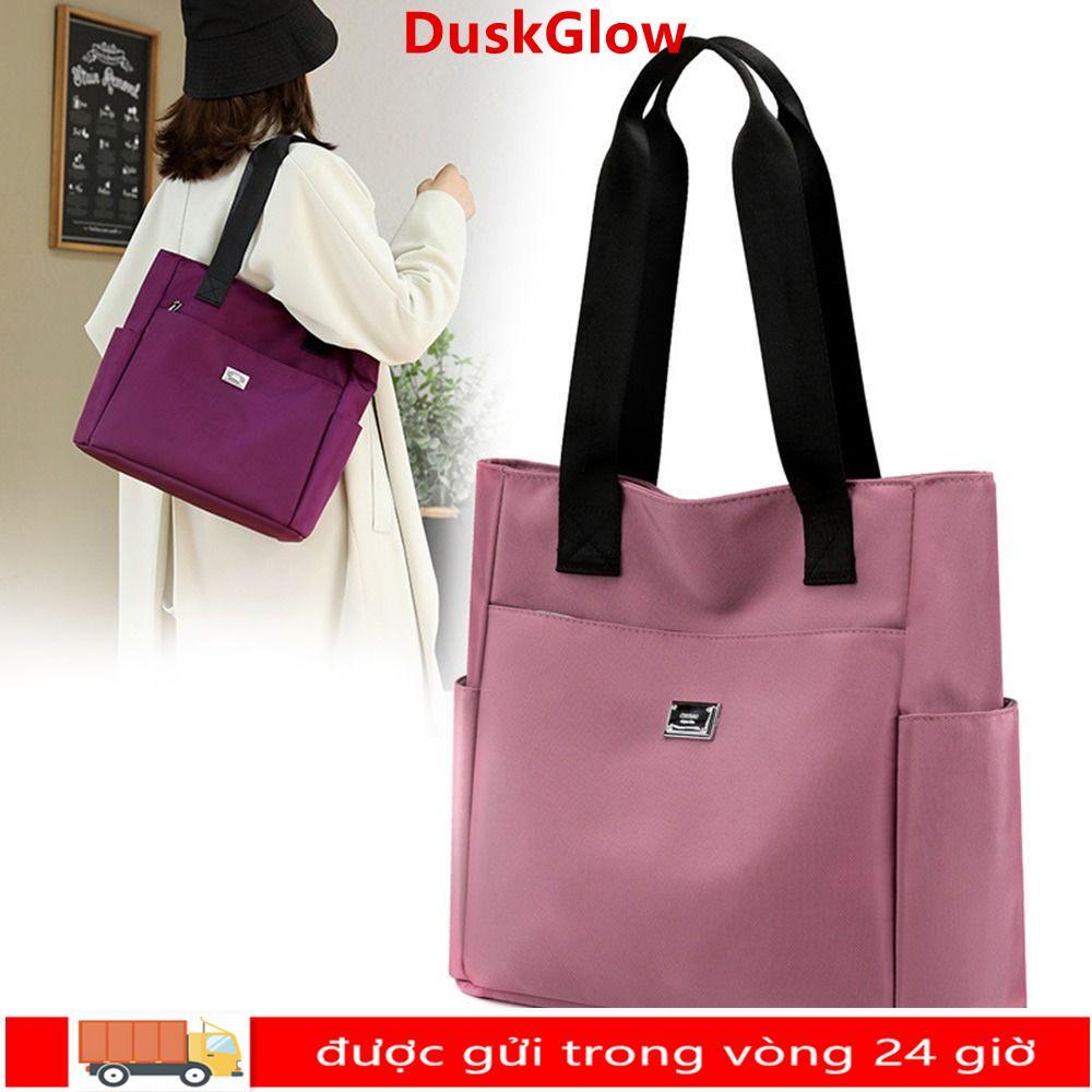 Túi xách dung tích lớn DUSKGLOW Thiết thực cho trường học và túi Tote du lịch