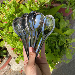 Bộ 20/50 muỗng canh chất liệu inox 304 trơn dài 15cm - sáng bóng không rỉ sét (muỗng canh tròn)