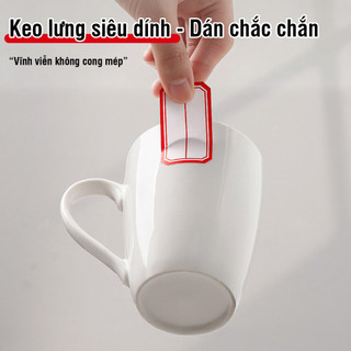 Nhãn dán văn phòng set 50 tem dán đa năng, giúp ghi chú, đánh dấu tài liệu và ghi giá dễ dàng, rõ ràng