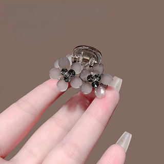 Kim cương đính hoa kẹp tóc nhỏ, mẫu cá mập mặt sau - Phụ kiện tóc thời trang