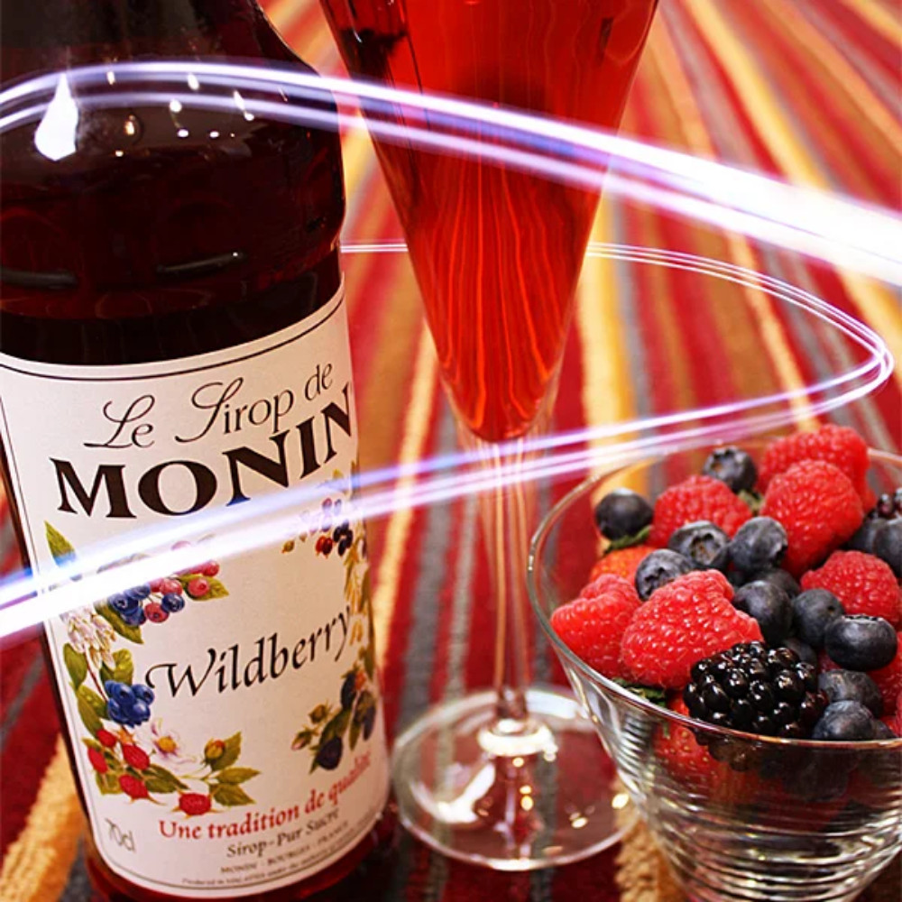 Siro Monin Dâu Rừng Hỗn Hợp Wildberry 70cl, Nguyên Liệu Pha Chế Chuyên Nghiệp, Syrup Nhập Khẩu Pháp