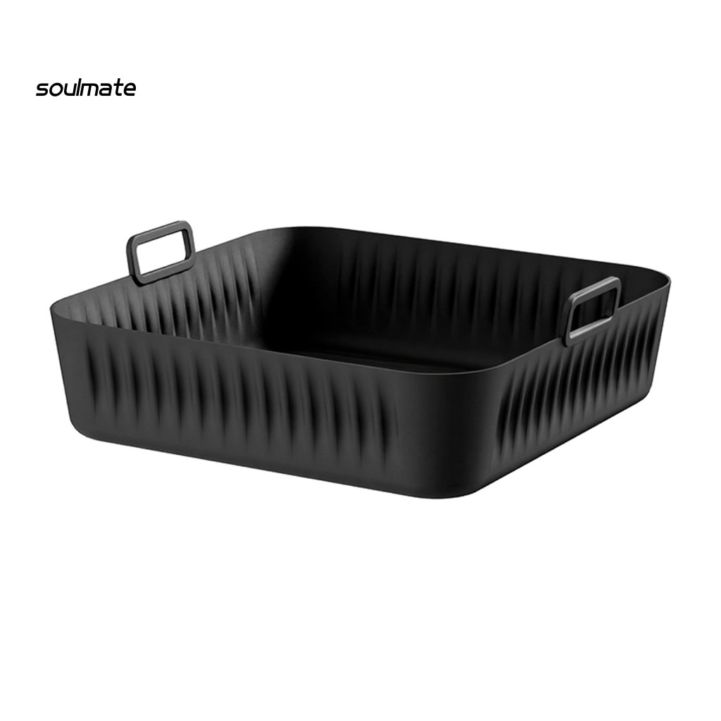 Linh hồn| Khay nướng silicone Chảo silicon vuông Tấm lót nồi chiên không khí bằng silicon vuông cho Cosori 5qt / 6qt Thảm chống dính có thể tái sử dụng Máy rửa chén chịu nhiệt An toàn Hoàn hảo Phù hợp cho hình vuông