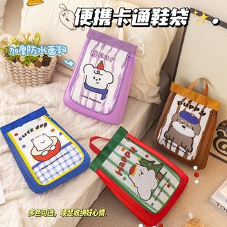 Túi Đựng Giày Dễ Thương Kinh Doanh Du Lịch Giày Túi Bảo Quản Hành Lý Di Động Di Động Chống Bụi Hai Lớp Túi Đựng Giày Dung Tích Lớn