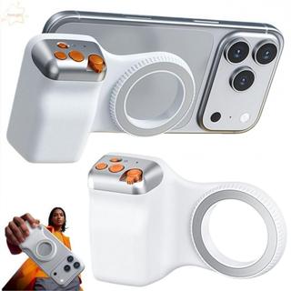 AWNGD Giá đỡ điện thoại Bluetooth từ tính hai mặt, tay cầm selfie sạc lại cho iPhone 12-17, Huawei và các thiết bị tương thích