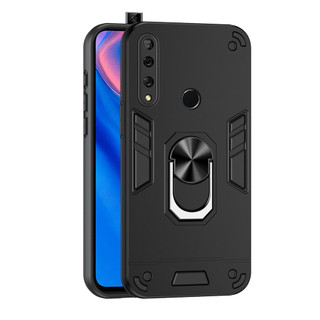 Dành Cho Huawei Y9 Prime 2019 Ốp điện thoại Thiết Kế Chiến Binh Lưng Cứng Có Giá Đỡ Nhẫn Chống Sốc Mềm TPU Nâng Cạnh Mỏng Bao