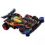 Takara Tomy Tomica Premium Unlimited Bakusou Kyoudai Let’s & Go!! Mini 4WD Neo Tri-Dagger ZMC Diecast Car Toy, suitable for ages 6 and up.