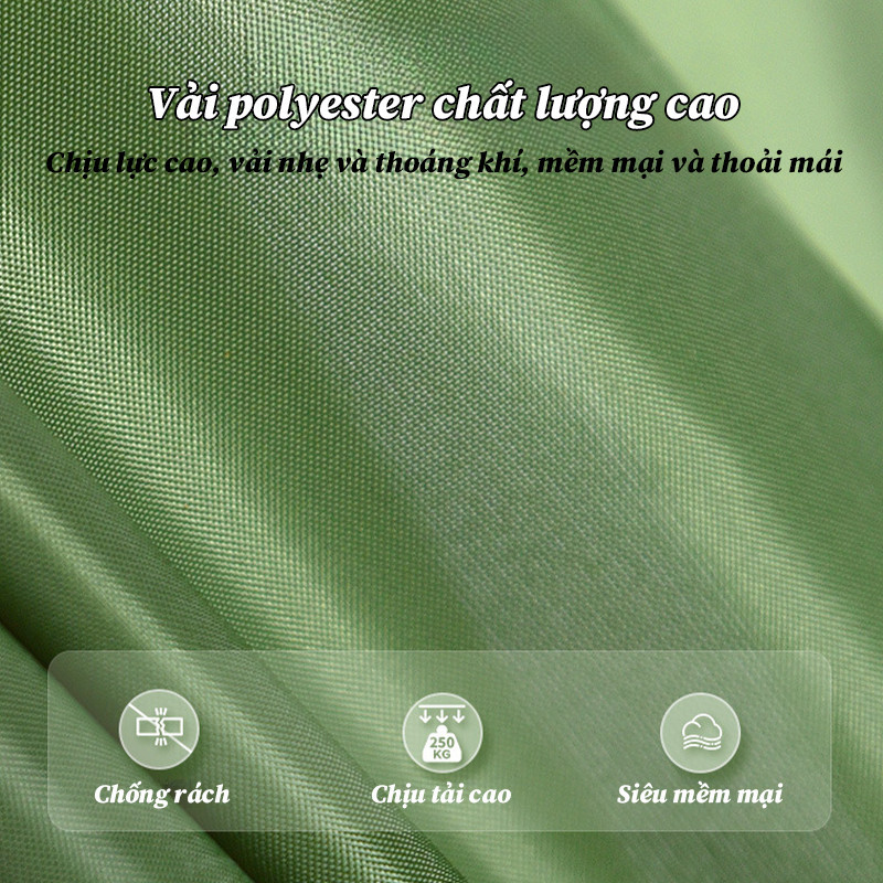 Võng Dù Siêu Nhẹ Chống Lật, Túi Cất Gọn 1 Khối,Chịu Tải 250kg,Lý Tưởng Cho Camping-Du Lịch-Dã Ngoại