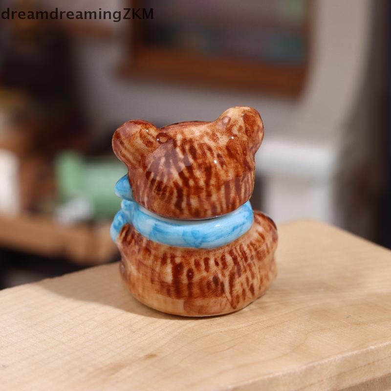 [dreamdreaming] 1 / 3 Bộ Búp Bê Thu Nhỏ Gấu Sứ Bánh Quy Và Lọ Kẹo Đồ Trang Trí Cho Búp Bê Tự Làm Phụ Kiện Trang Trí Tiệc Nhà Bếp [zkm]