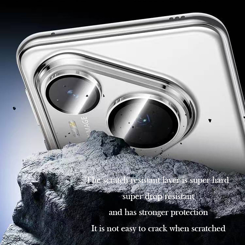 Dành Cho Huawei Pura 80 Ultra Pro + Pro Điện Thoại Camera Bảo Vệ Ống Kính Vòng Dành Cho Huawei Pura 80Ultra 80Pro + 80Pro Hợp Kim Nhôm Bảo Vệ Ống Kính Kính Kính Phim