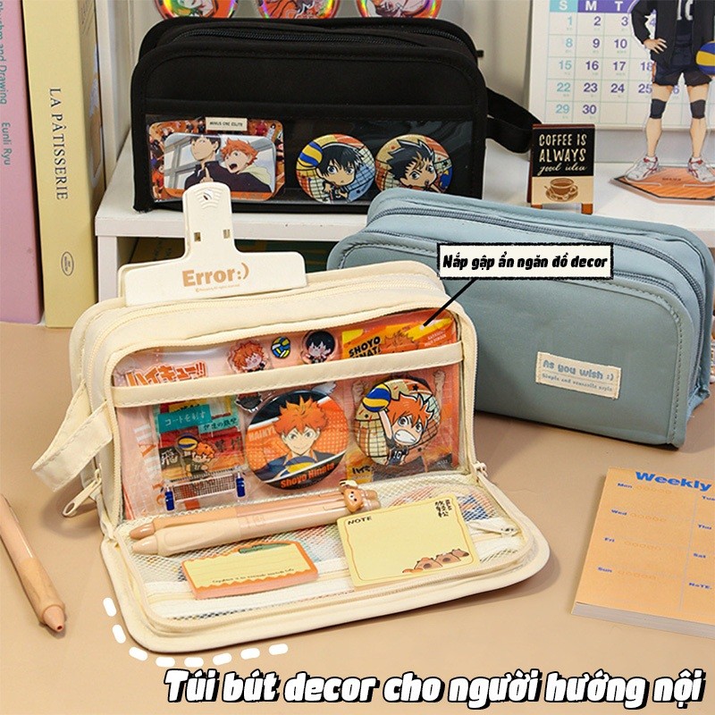 Túi Đựng Bút Nhiều Ngăn Tiện Ích - Hộp Đựng Bút Chì, Bóp Viết Với Thiết Kế Dễ Thương Cho Học Sinh