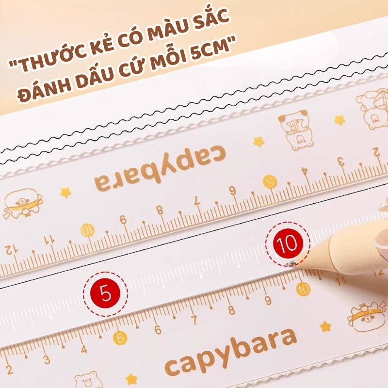 Bộ dụng cụ đo đa năng 7 món, thiết kế đẹp mắt chất lượng bền bỉ, là vật dụng học tập không thể thiếu