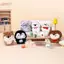 HFSHY 1 Cặp Dễ Thương Sang Trọng Chó Móc Khóa Búp Bê Động Vật Mặt Dây Chuyền Móc Khóa Dành Cho Nữ Bé Gái Hoạt Hình Schoolbag Bapa Mặt Dây Chuyền Quyến Rũ Quà Tặng VN