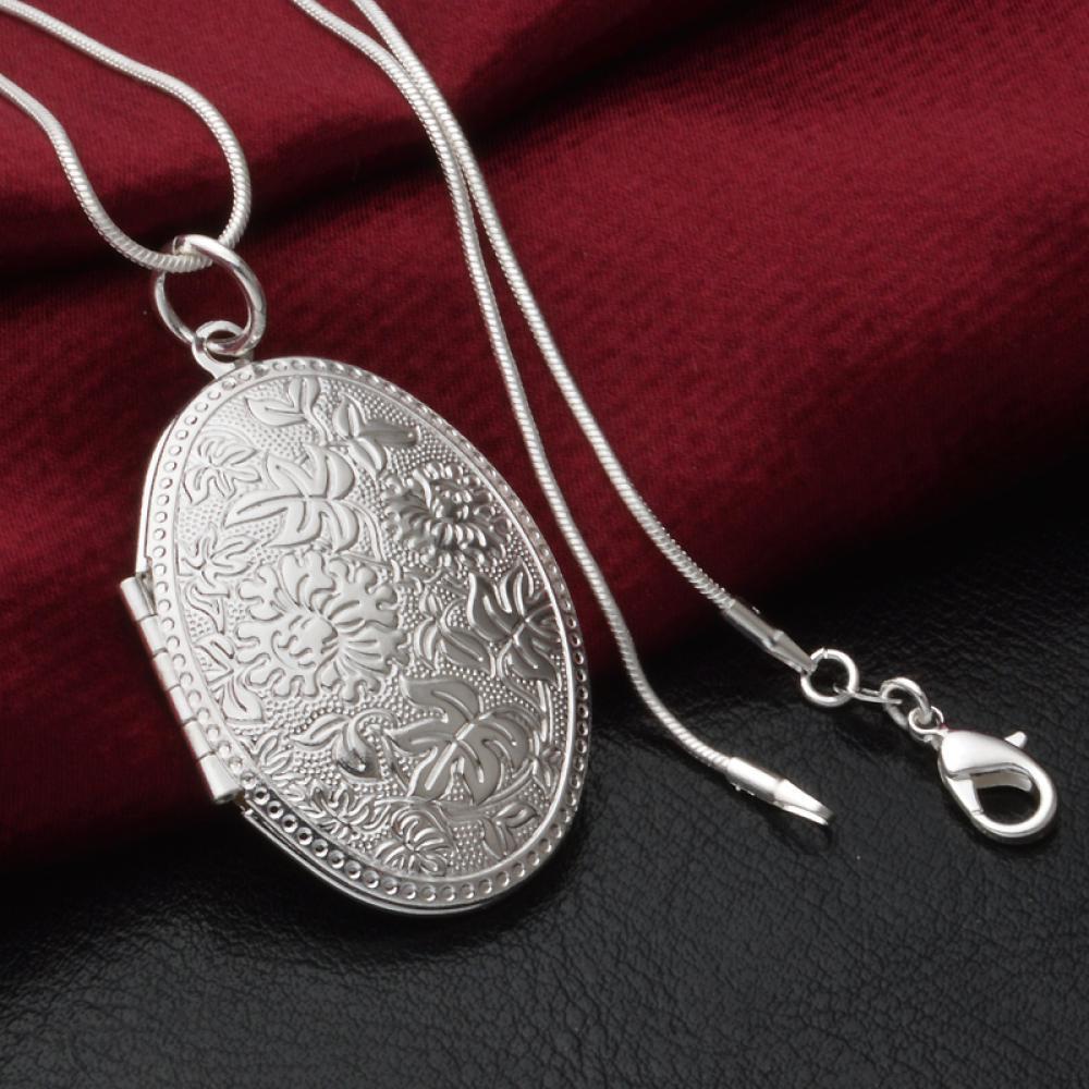 SEYAWSON Photo Locket Thời trang nữ tuyệt đẹp Mạ bạc