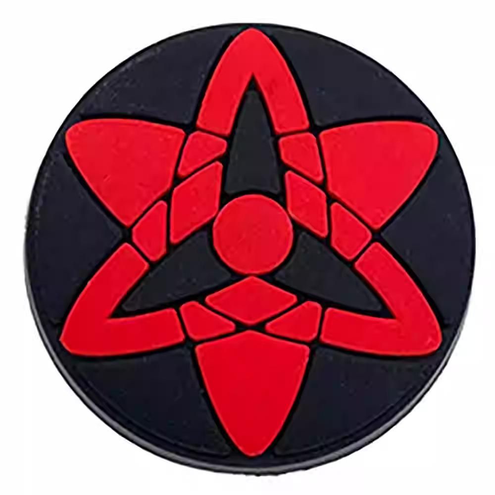 Set charm gắn dép cross SHARINGAN, Nút gắn sticker Anime Naruto trang trí hoạt hình CROSS TREND