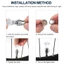 MERIGGIARE 2 Đèn nắp van lốp, Đèn Flash LED chống nước Đèn bánh xe đạp, Đa năng Polychrome Hình dạng đá quý Đèn Neon Phụ kiện ô tô