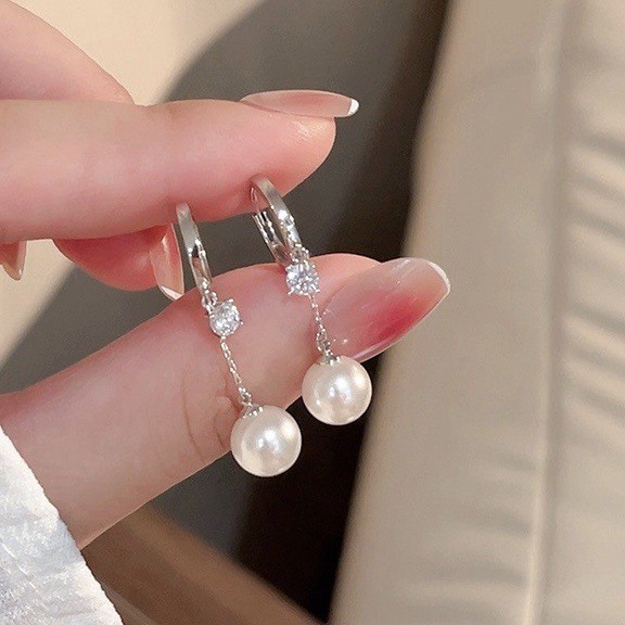 Bông Tai Tua Rua Ngọc Trai Thanh Lịch Cho Nữ, Phù Hợp Đi Làm Và Hẹn Hò