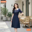 Đầm thiết kế BEMINE cổ đức xỏ dây dáng chữ A phù hợp đi làm-B447
