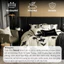 Bộ vỏ chăn ga gối 4 món Memminbedding Luxury gam màu trung tính in hoa sắc nét, phong cách hiện đại