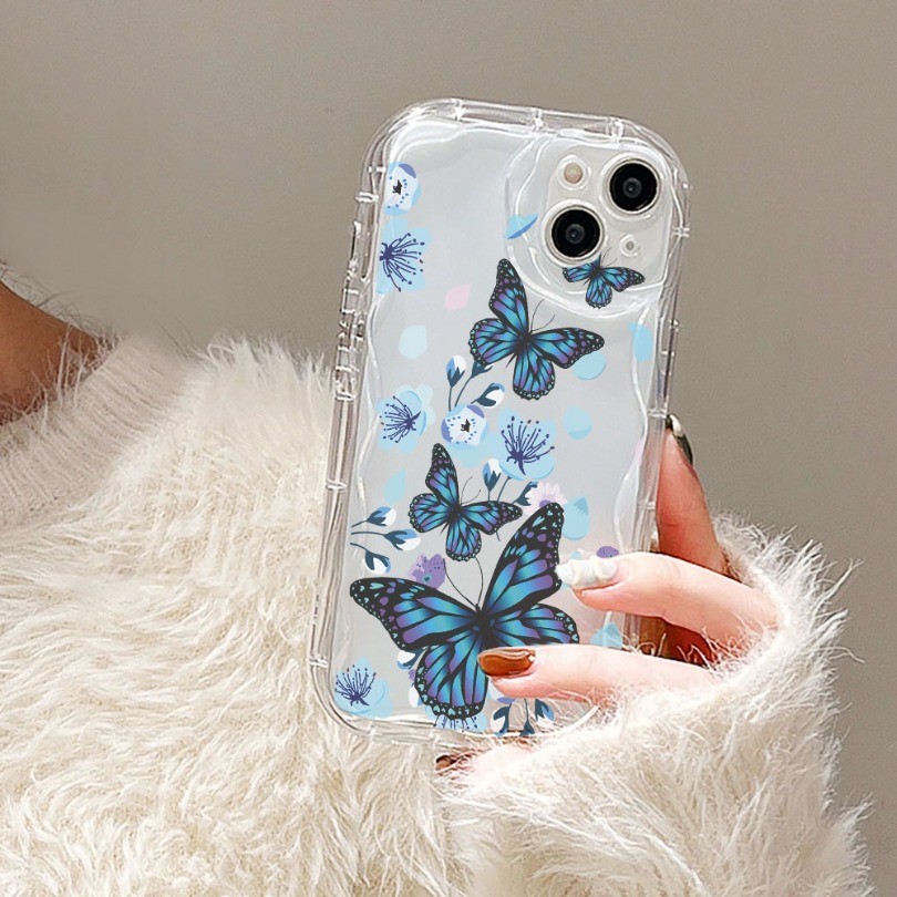 Ốp điện thoại Sóng Bướm Hoa Tre Cho OPPO A5X A5i Pro A6 Pro A5 Pro A18 Vỏ Sóng 3D Ốp điện thoại Mềm