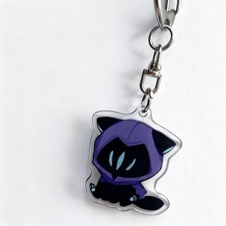 Game VALORANT Omen Cat Cosplay Keychain Acrylic Ornament Key Chain Pendant Keyring Figure Accessories Cute
