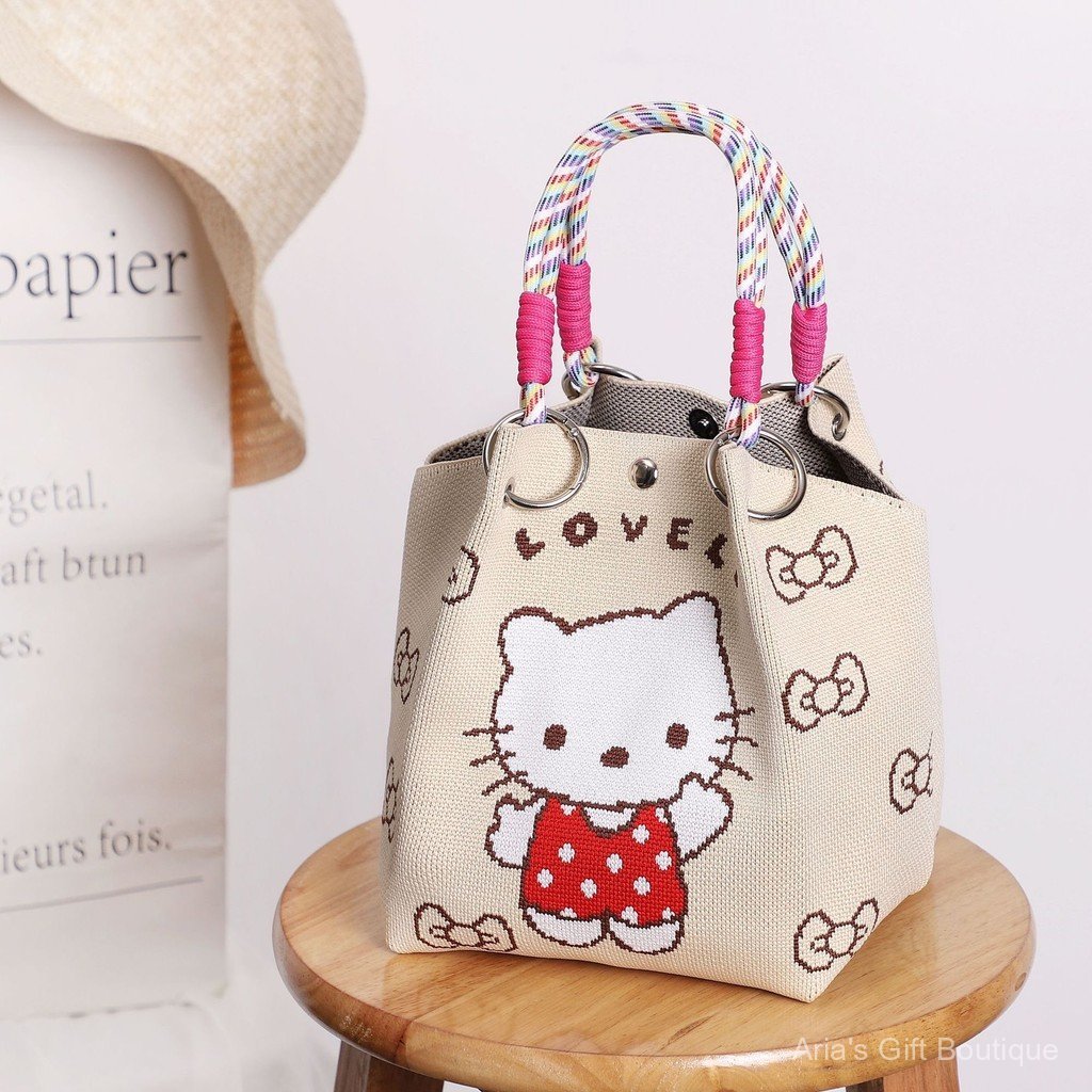 [Aria-G1] Khóa vòng bện dễ thương phù hợp với tất cả các loại khóa từ tính ba chiều Túi xách tay-