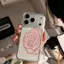 Màu hồng Rose Butterfly cho 16 trường hợp iPhone 17Air Space Case 14 13 11Pro