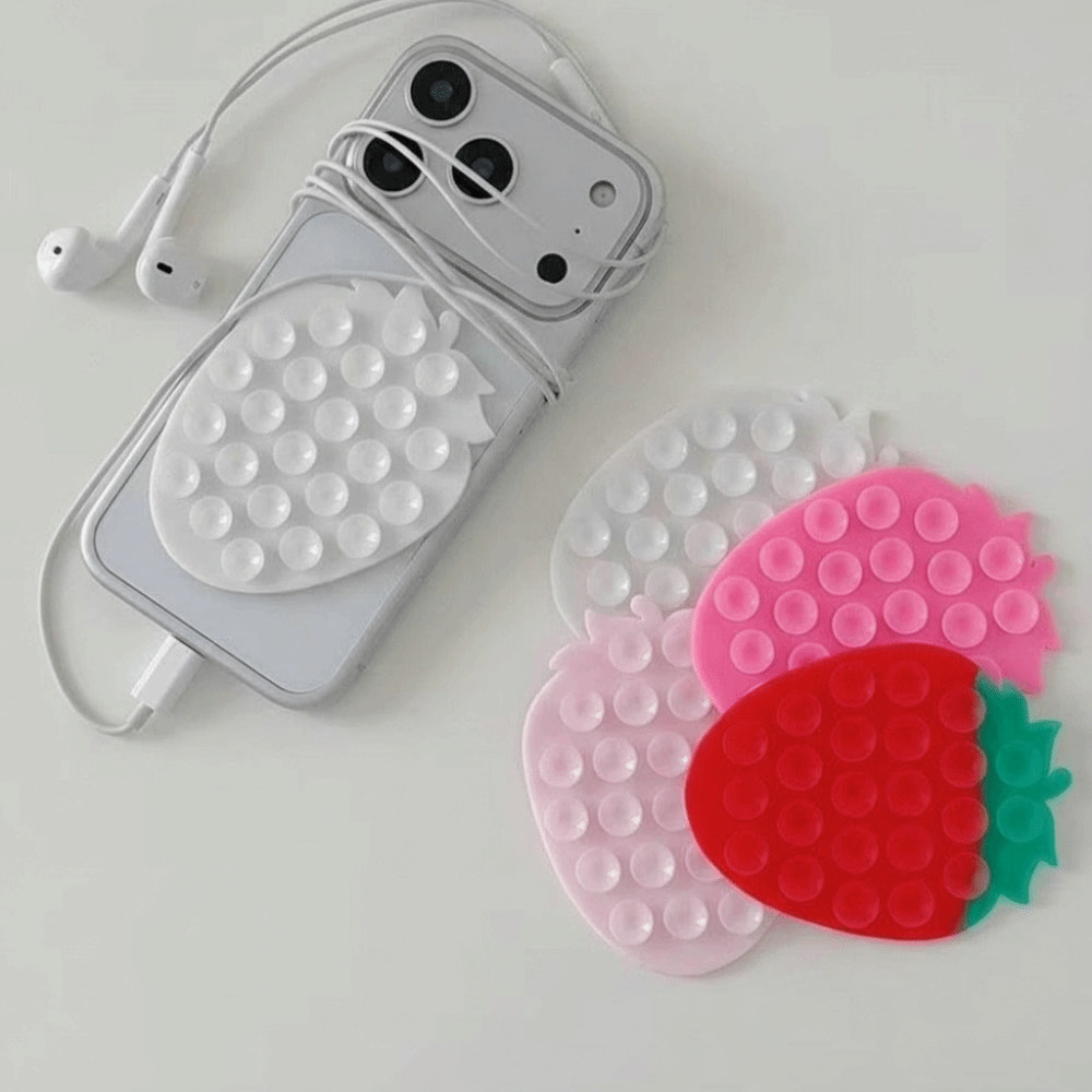 Giá đỡ điện thoại KEYRA, Giá đỡ cốc hút Điện thoại di động đa năng Hỗ trợ hút, Giá đỡ điều hướng ô tô dâu tây Điện thoại di động Tấm cố định