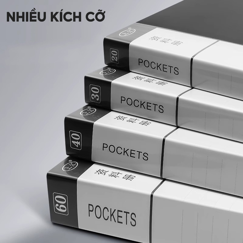 Sổ tài liệu A4 nhiều ngăn, chất liệu PP cao cấp, hộp đựng tài liệu học tập, bài thi, bản nhạc.